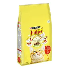 PURINA Friskies su jautiena, vištiena ir daržovėmis, sausas maistas katėms, 1,5 - 2,9 kg — 2 nuotrauka
