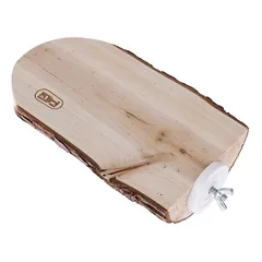 TIAKI Holzplattform mit Rinde, oval