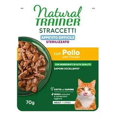 NATURAL TRAINER CAT sterilizēti konservi kaķiem ar vistas gaļu 70g14vnt (28)