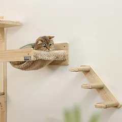 Kerbl Pet kopėčios katėms Timber, natūrali — 3 nuotrauka