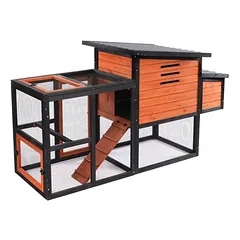 TIAKI medinė vištidė, L 182 x B 71,8 x H 98,5 cm (2 pakuotės*) — 3 nuotrauka