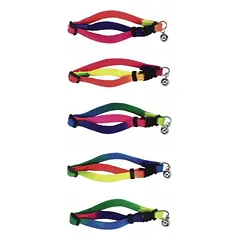 Reguliuojamas antkaklis katėms Rainbow su varpeliu, 10 mm, Kerbl