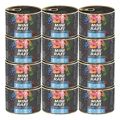 RAFI Mini su ėriena 12 x 185g mažų veislių šunims