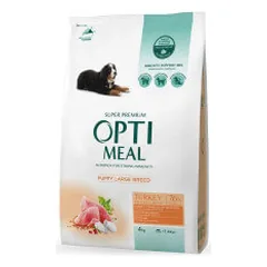 Optimeal Puppy Large Breed sausas pašaras su kalakutiena didelių veislių šuniukams