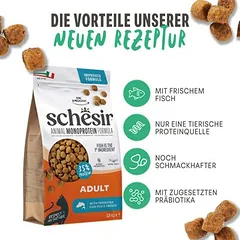 Schesir Adult Monoprotein su žuvimi, sausas maistas katėms — 2 nuotrauka