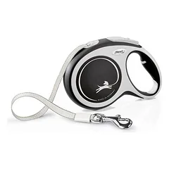 flexi New Comfort Gurt-Leine L schwarz, 8 m, <50 kg photo