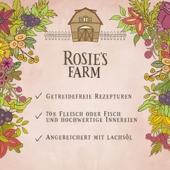 Rosie's Farm Adult drėgnas maistas katėms, ekonominė pakuotė 32 x 100 g, Pute & Ente — 3 nuotrauka