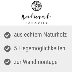 Natural Paradise sieninė draskyklė katėms Magnolia, kreminė — 4 nuotrauka