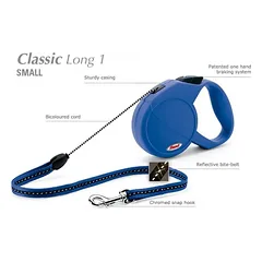 FLEXI CLASSIC (S) 5m mėlynas iki 12kg
