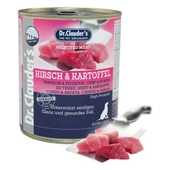 Dr. Clauders Venison & Potato šlapias maistas šunims, 400 g