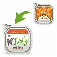 Almo Nature Daily paštetas su veršiena, drėgnas maistas katėms 100 g — 2 nuotrauka