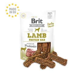 BRIT Jerky Lamb Protein Bar skanėstai suaugusiems šunims su ėriena 80 g — 2 nuotrauka
