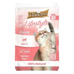 PRINCESS Lifestyle šlapias ėdalas katėms su lašiša 12x100g