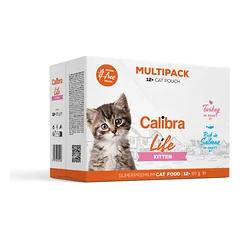 CALIBRA Cat Life pouch konservų maišeliuose kačiukams rinkinys, 12x85g