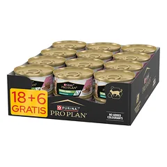 PRO PLAN Sterilised Drėgnas paštetas su lašiša ir tuniku Drėgnas kačių maistas 24x85g