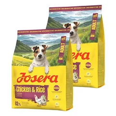 JOSERA Mini Adult Chicken and Rice 2x900g be glitimo maistas mažų veislių šunims