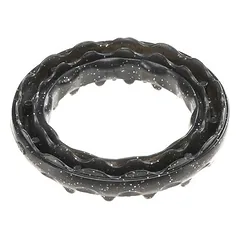 Ferplast žaislas šunims, kramtomasis žiedas Smile, juodas, Dyd. XS: Ø 8,5 x H 1,7 cm — 3 nuotrauka