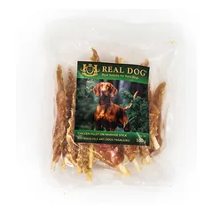 Vištienos filė ant odos pagaliukų REAL DOG Snacks Plunksnos 500g