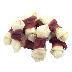 Real Dog Snacks Rawhide Bone Wrapped With Lamb 500 g parduotuvėje Petz.lt