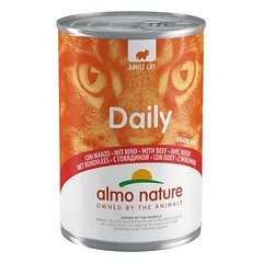 Almo Nature Daily su jautiena drėgnas maistas suaugusiems katėms, 400 g