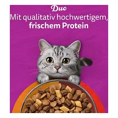 Whiskas 1+ Duo Classic Combos su ėriena ir kalakutiena, sausas maistas katėms — 3 nuotrauka