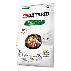 Ontario visavertis pašaras suaugusioms katėms Cat Sensitive, 2 kg — 2 nuotrauka