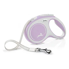 FLEXI pavadėlis šuniui New Comfort M juostinis 5m, rožinis