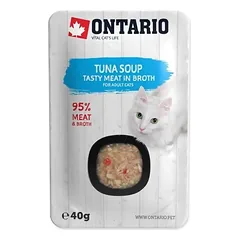 Ontario drėgnas maistas (sriuba) katėms su tunu ir daržovėmis, 40 g