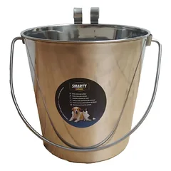 Nerūdijantis kibiras su kabliais maitinimui vandeniui 3,7 l