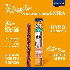 Vitakraft Beef Stick Hypoallergenic skanėstai šunims, < 49 g — 3 nuotrauka
