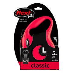 FLEXI pavadėlis šuniui New Classic L juostinis 5m, raudonas — 3 nuotrauka