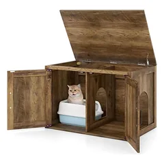Giantex Tierhaus Mit Schrank Und Katzenstreu-Behälter – 4-in-1-Möbel