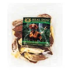 RD-143 REAL DOG SNACKS Triušio ausys su minkšta triušiena 500g