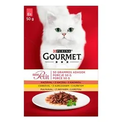 GOURMET mon Petit pašaras katėms- paukštienos MIX 6x50g