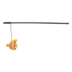 Trixie Playing Rod Fish meškerėlė katėms su žuvele, plastikas/pliušas, 46 cm