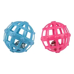 Flamingo Katzenspielzeug Ball Afke + Glocke