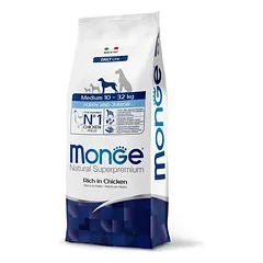 Monge medium puppy sausas pašaras (vištiena) 12kg