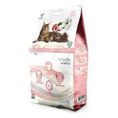 "To Be Loved" greitai sulimpantis bentonito kraikas su medvilnės ir ličių kvapu., 5 l — 2 nuotrauka