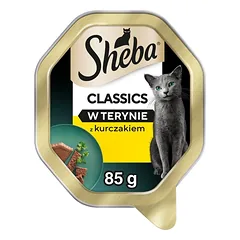SHEBA Classics su vištiena terinoje, 44 x 85 g, šlapias pašaras katėms, 22+22 GRATIS. — 1 nuotrauka