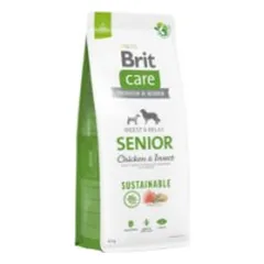 Brit Care Sustainable Senior Chicken&Insect sausas pašaras vyresnio amžiaus šunims su vištiena ir vabzdžiais 12 kg