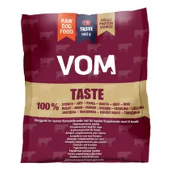 VOM Taste 100% šaldytas pašaras su jautiena šunims - Zoobazė
