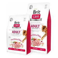 Brit Care Cat Grain-Free Adult Activity Support begrūdis sausas maistas suaugusiems aktyviems katėms, 2 kg