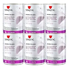 Disugual Veterinary drėgnas maistas šunims HEPATIC Duck (suaugusiems) 6x400g 