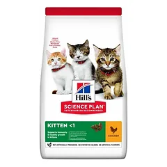 Hills Science Plan Feline Kitten Chicken sausas maistas kačiukams ir nėščioms/žindančioms katėms su vištiena, 7 kg