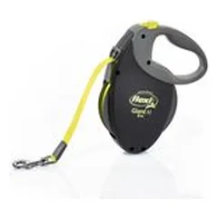 Flexi Giant Neon M 8m automatinis juostinis pavadėlis šunims iki 25 kg, neono geltonas