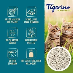 Tigerino Plant-Based tofu kraikas katėms – pieno kvapas, 7 l (4,6 kg) — 2 nuotrauka