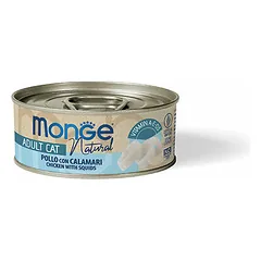 Monge Natural su vištiena ir kalmarais, drėgnas maistas katėms 80 g