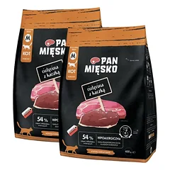 PAN MIŠKO Veršiena su antis katėms traškučiai M 2x400 g