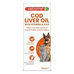 VETZYME MENKIŲ KEPENŲ ALIEJUS (150ML) parduotuvėje vetprekes.lt