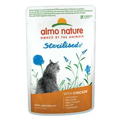 Almo Nature Holistic Sterilised su vištiena, drėgnas maistas katėms 70 g